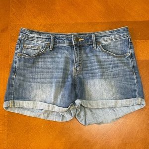 Mossimo Denim Shorts Mid Rose Midi Size 10/30